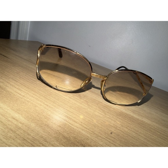 Vintage CHRISTIAN DIOR Sunglasses Rare Lunette de Soleil Oversize 70s Black Gold main image 7
